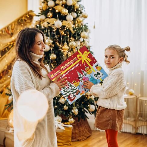 30 Pcs Christmas Rubber Ducks, 2 Sets of Christmas Ducks in 2 Inch Holiday Rubber Ducks Bath Toys for Ducks Ducking Christmas Rubber Duckies Party Favors Stocking Stuffers for Kids Boys Girls in Saudi Arabia