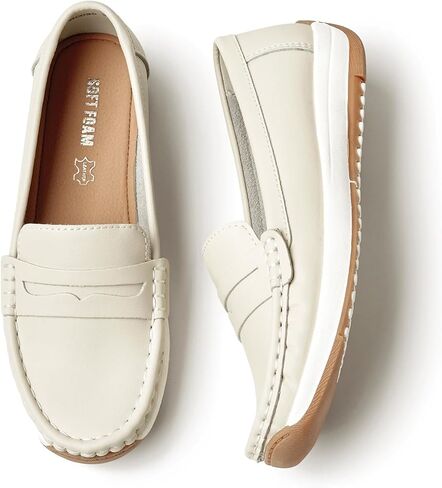 Women's Loafers Moccasin Casual Slip On Flat Shoes Comfortable Leather Driving Loafers Lightweight Nurse Work Shoes in Saudi Arabia