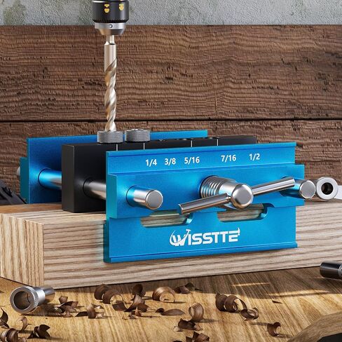 self centering dowel jig Plus 6 inch Widen Wood Dowel Jig,doweling jig self centering kit With 6 Drill Guide Bushings,dowling jig for woodworking in Saudi Arabia