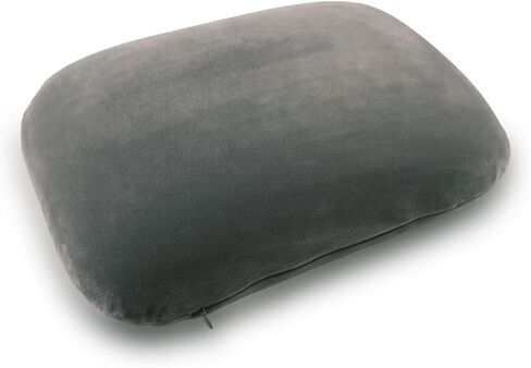 Travel Pillow Memory Foam Bed Small Pillow Warm Soft Velvet Cover Lightweight Home Pillow for Travel, Sleeping, Nap and Neck, Knee, Leg, Lumbar Support Ideal Backpacking, Airplane and Car (Gray) in Saudi Arabia