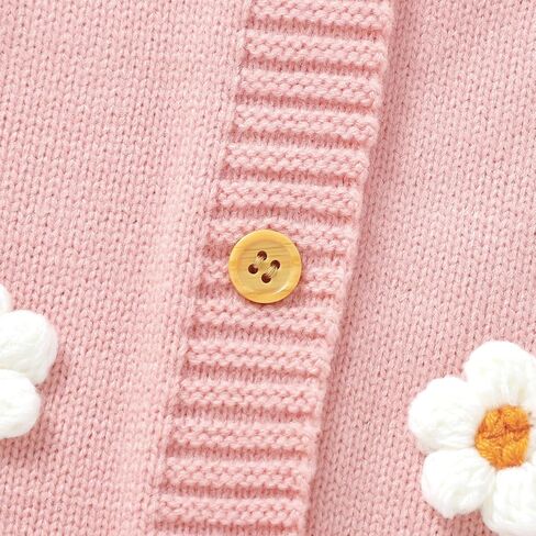 MAINESAKA Newborn Baby Girl Knit Sweater Jumpsuit Valentines Day Onesie Heart Print Long Pants Romper Fall Winter Clothes in Saudi Arabia