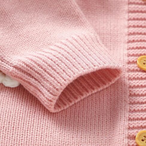 MAINESAKA Newborn Baby Girl Knit Sweater Jumpsuit Valentines Day Onesie Heart Print Long Pants Romper Fall Winter Clothes in Saudi Arabia