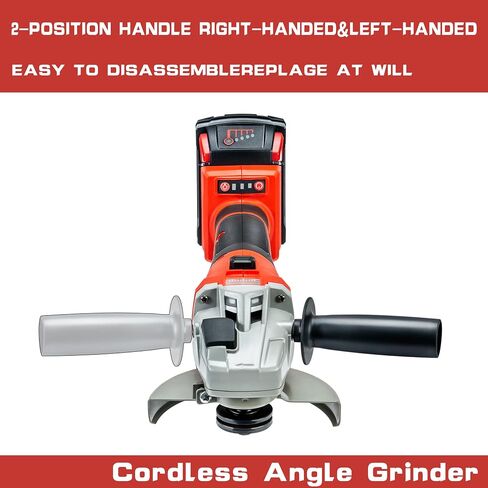 Cordless Angle Grinder for Milwaukee M18 Batteries, 18 Volt Electric Grinding Wheels, 5 Inch Cutting Tool, Burshless Motor for Cutting, Grinding,Polishing (NO BATTERY) in Saudi Arabia