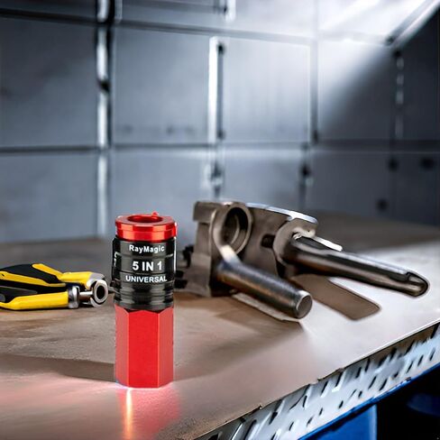 5 In 1 Universal Quick Industrial Connect Coupler, 1/4" Female NPT, Air Hose Fittings, Release Sleeve, Red (1-Piece) in Saudi Arabia