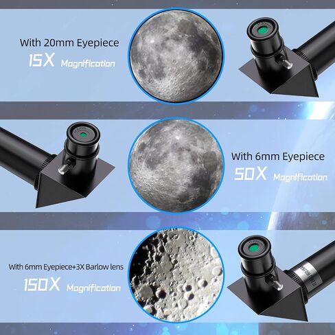 Telescope 70mm Aperture 300mm Refractor Telescope for Astronomy Beginners, High Powered Refracting Telescope with Tripod, Multi-Coated in Kuwait