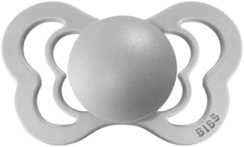 لهايات BIBS - مجموعة الأزياء الراقية | لهاية أطفال خالية من مادة BPA | صنع في الدنمارك | مجموعة من 2 لهايات كلاود كولور بريميوم | الحجم 6-18 شهرا in Kuwait