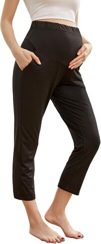 Super Soft and Comfortable Maternity Pants - High-Waisted Supportive Lounge Trousers in Kuwait
