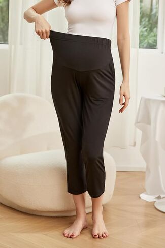 Super Soft and Comfortable Maternity Pants - High-Waisted Supportive Lounge Trousers in Kuwait