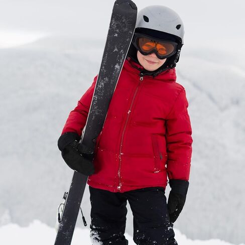 American Trends Toddler Gloves Warm Kids Winter Ski Gloves Lined Fleece Mittens Snow Waterproof Mittens for Baby Boys Girls in Saudi Arabia