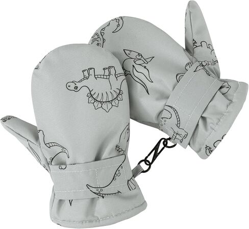 American Trends Toddler Gloves Warm Kids Winter Ski Gloves Lined Fleece Mittens Snow Waterproof Mittens for Baby Boys Girls in Saudi Arabia