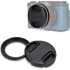 Aluminium Alloy Lens Cover Cap for LUMIX S 26mm f8 Lens (Leica L Mount), Anti-dust Lightweight Durable Camera Lens Protection Cover for Panasonic LUMIX S 26mm f/8 Lens with Soft EVA Interior