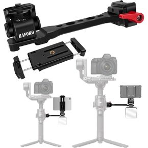 RS4 Phone Holder RS3 Monitor Mount Extension Handle w Tablet Mount Big Phone Adapter for Mic Light Compatible for DJI RS4/RS4 PRO/Ronin S3/RS3 PRO/RS3 Mini/Ronin RS2/RSC2 Gimbal Stabilizer