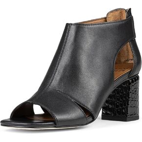 Donald Pliner Women's Perra Heeled Sandal, Black-Suede, 8