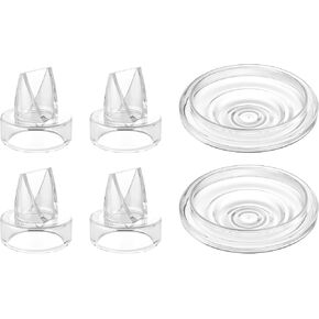 4 Pack Duckbill Valves and 2 Pack Silicone Diaphragm Compatiable with S9Pro / S12Pro Electric Breast Pump, Breast Pump Parts for momcozy, Replacement Pump Parts
