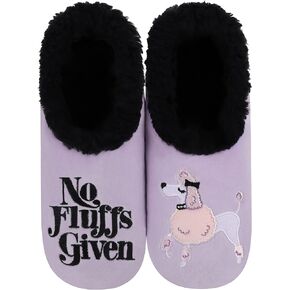 Snoozies Pairable Slipper Socks - Funny House Slippers for Women, Non-Slip Fuzzy Slipper Socks Pairable Slipper Socks