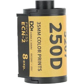 Color Prints, 35mm ECN 2 Process Vintage High Resolution Color Print Film Wide Exposure Range for 135 Camera (8 Sheet)