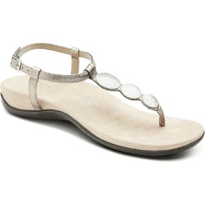 Vionic LIZBETH0209.5W Lizbeth Pewter Met Nappa 9.5W