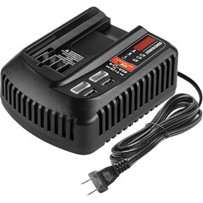 20V Fast Charger Replacement for Craftsman V20 Lithium Battery Charger Compatible with Craftsman 20V CMCB204 CMCB202 CMCB205 CMCB100 CMCB101 CMCB104 Battery
