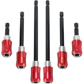 Hitefu 3PCS Drill Bit Extension, 1/4 Inch Shank Hex Drive Bit Power Extension Drill Socket Adapter, Magnetic Screwdriver Bit Holder for Screws Nuts Drill Handheld Driver