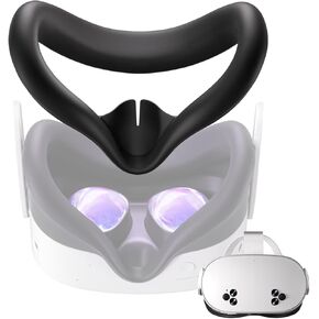 غطاء مقابض وحدة التحكم Saqico لجهاز Meta Quest 3s وOculus Quest 3، مقابض تحكم مطورة مريحة قابلة للتعديل مع أغطية سيليكون متينة - ارفع تجربة الألعاب الخاصة بك، مضادة للانزلاق ومقاومة للعرق