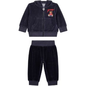 GUESS baby-boys Set Chenille Hooded Top and Pants