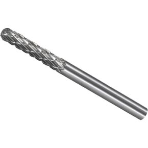 Tungsten Carbide Rotary Burrs File, 1/8" Shank 1/8" Dia, Double Cut Cylinder Shape Rotary Burrs Tool - (Applications: for Metal Carving)