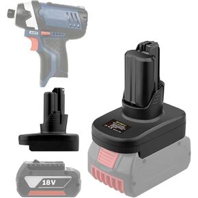 for Bosch 18V to for Bosch 12V Battery Adapter,Battery Adaptor Compatible for Bosch 18V Lithium-ion Battery Convert to Bosch 12V Battery,for Bosch 12V Cordless Power Tools