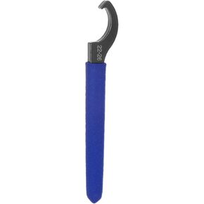 HARFINGTON C Hook Spanner Wrench APU16 Nut Shock Wrench Steel Chuck Nut with Blue Non-slip Handle for Lathe Clamping