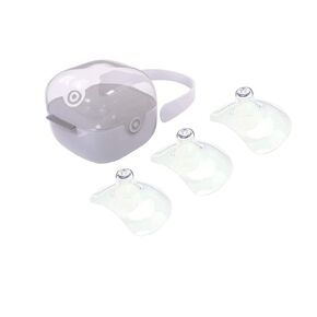 purifyou Nipple Shields for Nursing Breastfeeding Newborn, 24mm / 20mm / 18mm / 16mm, Set of 3 Silicone Nipple Shield with Free Case Latch Assist Nipple Guard & Breastfeeding Shield (20mm)