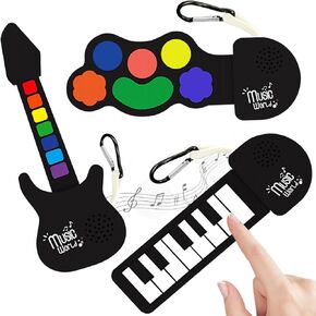 Musical Press Toys Mini Thumb Silicone Musical instuments Music Fidget Toy 13 Keyboard Piano Mini Stuff Suitable Backpack Keychain for Adult Kid Music Lover
