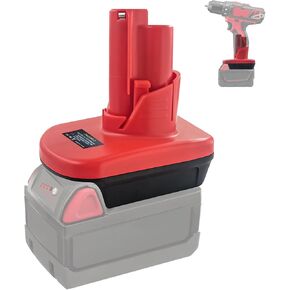 EID M18 to M12 Adapter,for Milwaukee 18V M18 Battery Convert to for Milwaukee 12V M12 Battery,M18 Battery Fit for Milwaukee 12V Cordless Power Tools Use(only Adapter)