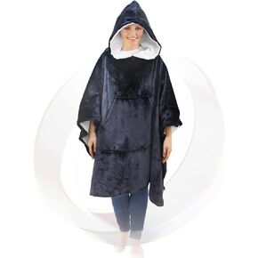 Wearable Faraday Blanket -70"x 54", Ultra-Soft Faraday Protection Poncho, Protection Clothing, Large Faraday Blanket - 70"x 54"