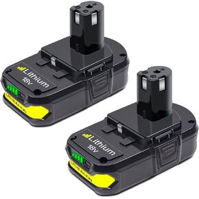 DTK 3.5Ah Battery Replacement for Ryobi 18V Battery ONE+ P102 P103 P104 P105 P107 P108 Compatible with Ryobi 18V Cordless Powertools (2 Packs)