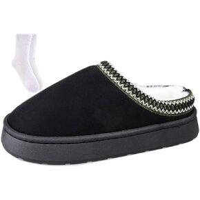 TOCONFFON Women's Fuzzy Cozy Warm Slippers Lightweight Platform House Slippers Fluffy Anti-Skid Plush Memory Foam Indoor Outdoor Home Shoes