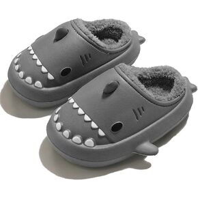 Shark Slippers For Women Men Cozy Funny Fuzzy Slippers For Women Bedroom Slippers House Shoes Slippers Cute Animal Non Slip Warm Slippers For Fall and Winter Indoor Outdoor