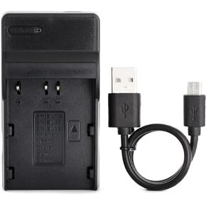 BLM-1 USB Charger for Olympus C-5060 Wide Zoom, C-7070 Wide Zoom, C-8080 Wide Zoom, E-1, E-3, E-30, E-5, E-520, EVOLT E-300, EVOLT E-330, EVOLT E-500, EVOLT E-510 Camera and More