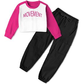 SANGTREE Girls 2 Piece Outfits Cute Fall Clothing Sets, 4 Years -14 Years