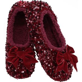 Snoozies Womens Glamour Bling Ballerina
