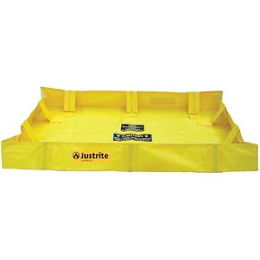 Justrite 28556 Lite Quick Berm, 4' Width x 4' Length x 8" Height