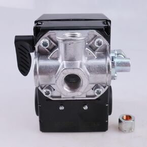1/4" 147-175 Psi 4 Port Pressure Switch 23474653-A Replacement for Ingersoll Rand Air Compressor 2340L5 2340N5 TS4L5 TS51