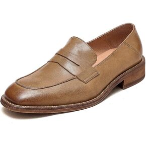 U-lite Women’s Sheepskin Leather Slip-On Loafers - Soft, Comfortable, and Lightweight Shoes with Collapsible Heel