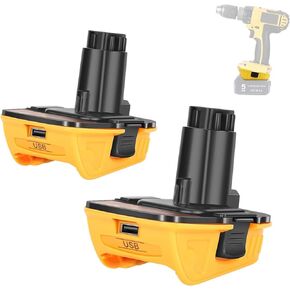DCA1820 Battery Adapter Replace for Dewalt 18V to 20V Lithium Ion Battery Converter, Work for Dewalt 18V Nicad & Nimh Battery Power Tools (2 Packs)