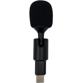 ميكروفون بديل من النوع C ميكروفون صغير USB-C لهاتف iPhone 15 15 Pro Max Android ميكروفون تسجيل الهاتف المحمول للمكالمات الصوتية وألعاب الفيديو والغناء المباشر