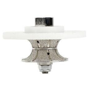 Raizi 1-1/2 inch Full Bullnose Diamond Hand Profiler Router Bit Profile Wheel for Marble Granite Porcelain Ceramic Tile(V40)