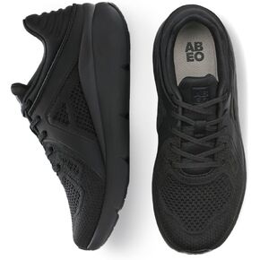 ABEO MXV Shift Walking Shoes for Women | Plantar Fasciitis Relief | Orthopedic Shoes for Women | Removable Orthotic Inserts Black Black 8 Wide