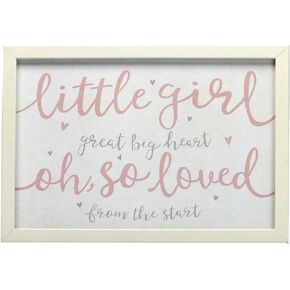 Open Road Brands ABC Nursery Wall Art - Large Modern Alphabet Nursery Picture - ABCDEFG Oh How Loved You'll Always Be