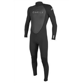 O'Neill Wetsuits mens Men's Reactor-2 3/2mm Back Zip Full Wetsuits, Black/Black, Large US
