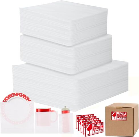 Moving supplies, 80pcs 16’’x22’’Cushion Foam Pouch for Moving, Packing, Transportation and Storage, Foam Pouches Incidental Fragile Stickers in Saudi Arabia