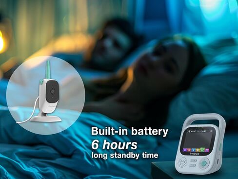 | Baby Monitor Camera and Night Vision with 2K QHD Camera - Sound Alert, Motion Detection, 2-Way Talk, VOX, Easy Set-up Plug & Play, and 4X Zoom (US AC Adapter, English-Japanese User Manual) in Saudi Arabia