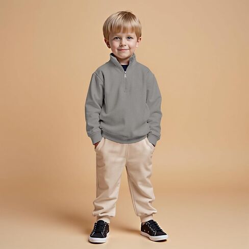 Toddler Baby Boy Clothes Outfits Waffle Knit Long Sleeve Solid Sweatshirt Tops+Pants Set 2pcs Fall Winter Sweatsuit in Kuwait